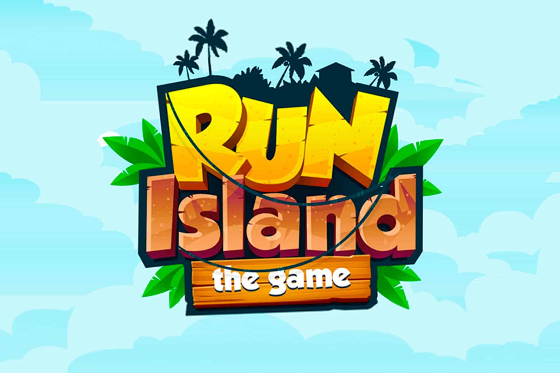 Island run. Run Island game logo. Остров сокровищ игра лого. Advergaming. Running Island.