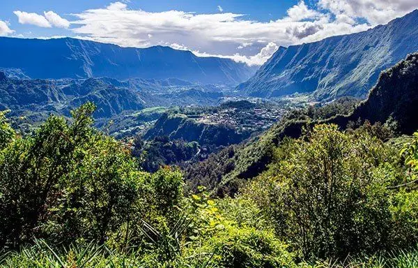 Vue des montagnes de La Réunion